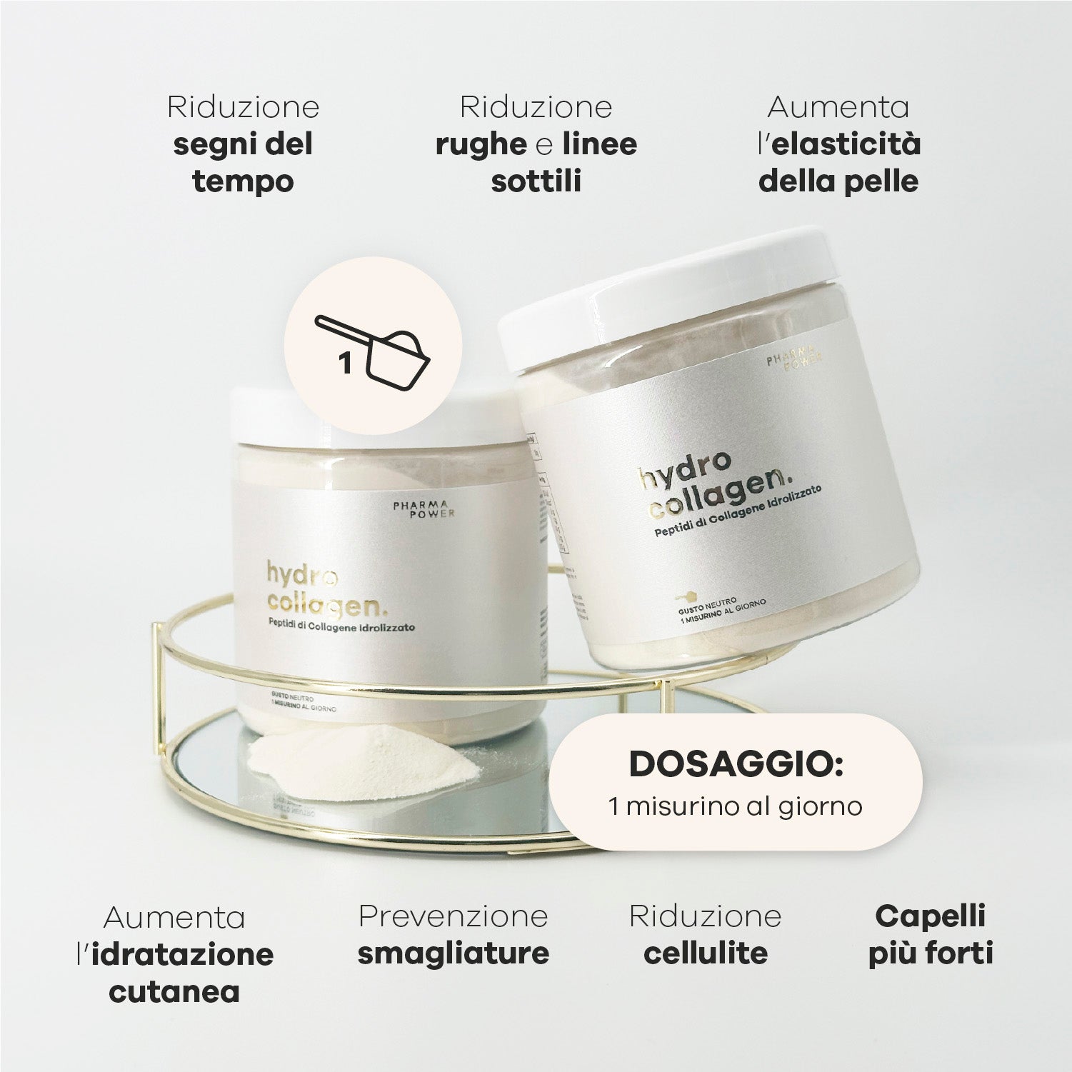 Kit Pelle Splendente. Glowing Skin + Hydro Collagen