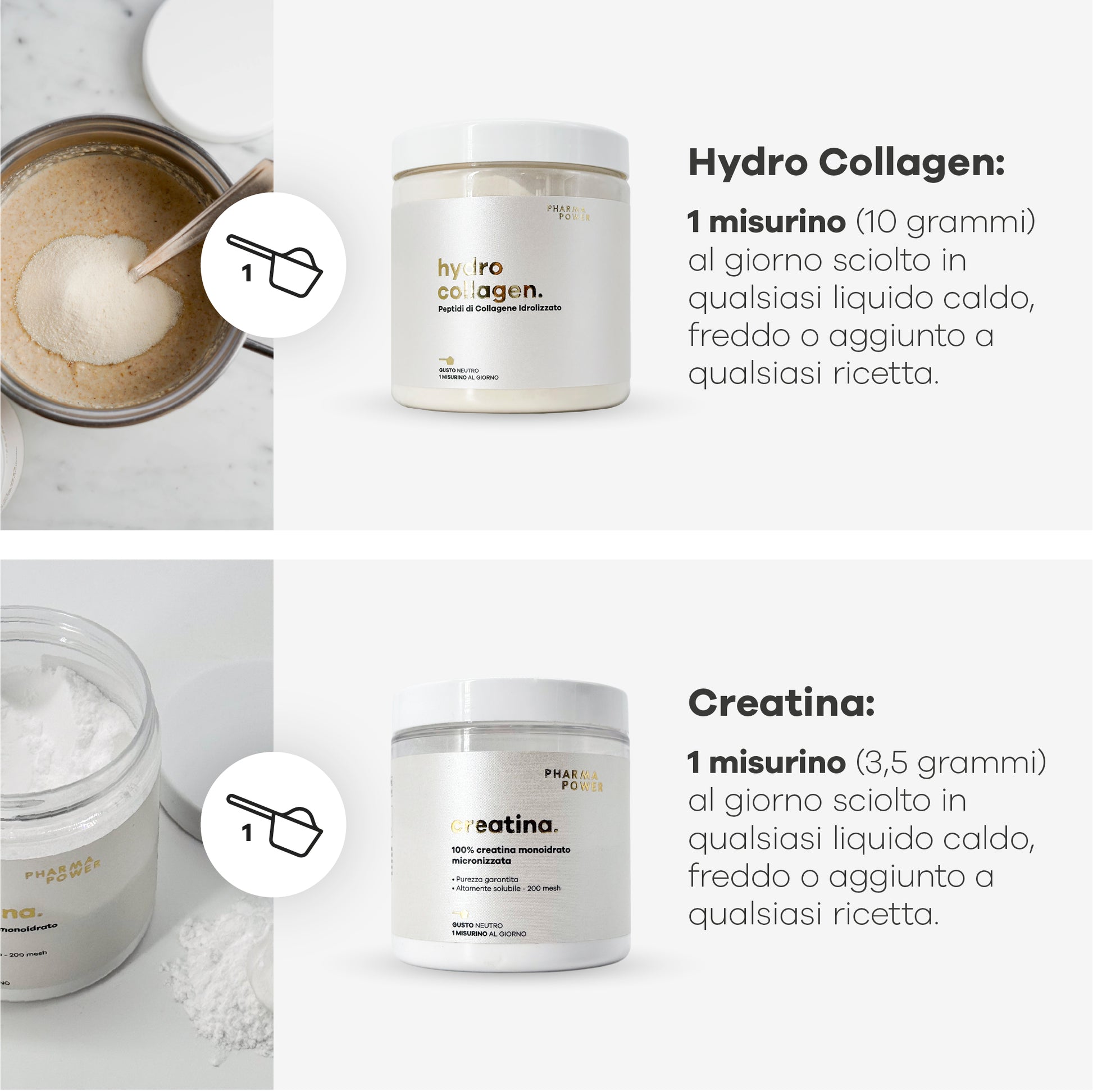 Kit Power Coffee. Creatina + Hydro Collagen
