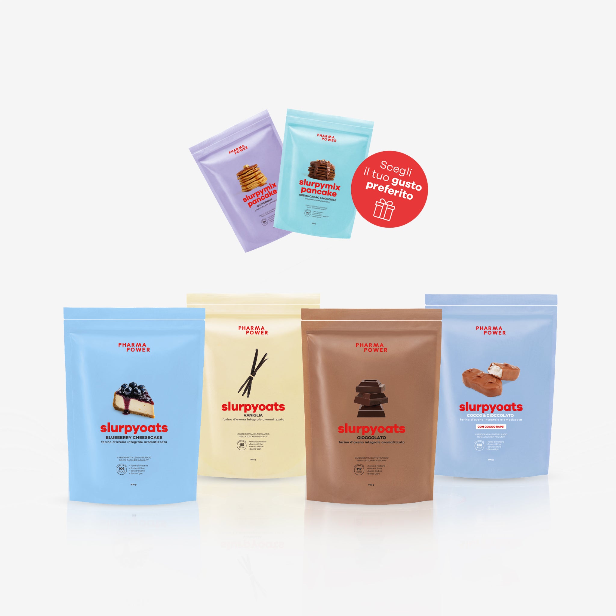 4 gusti Farina + Pancake Regalo