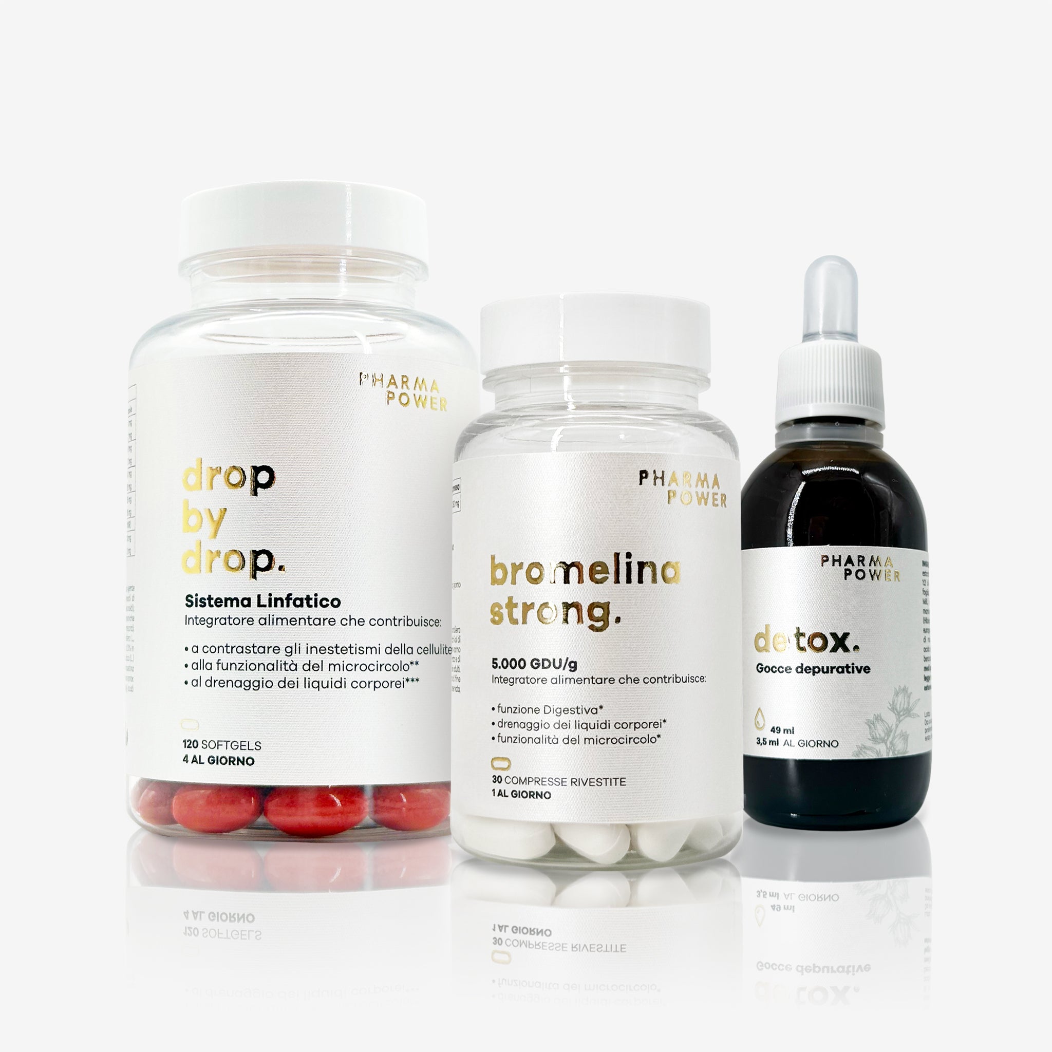 Kit Detox Drain. Detox + Drop by Drop + Bromelina Strong