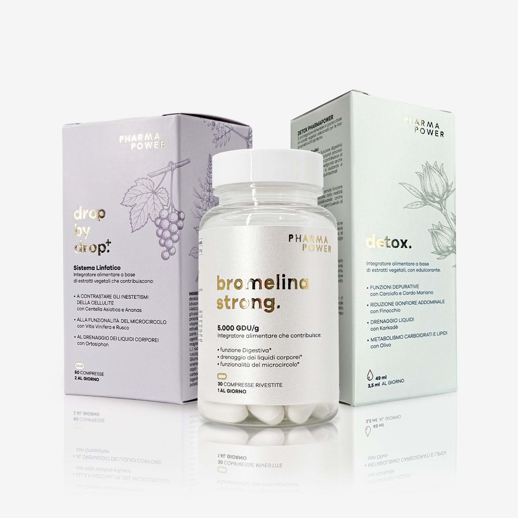 Kit Detox Drain. Detox + Drop by Drop + Bromelina Strong