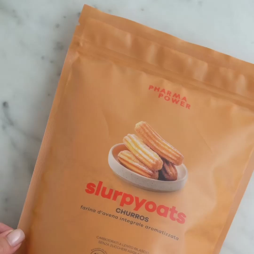 Carica video: Slurpyoats Farina d&#39;Avena Churros