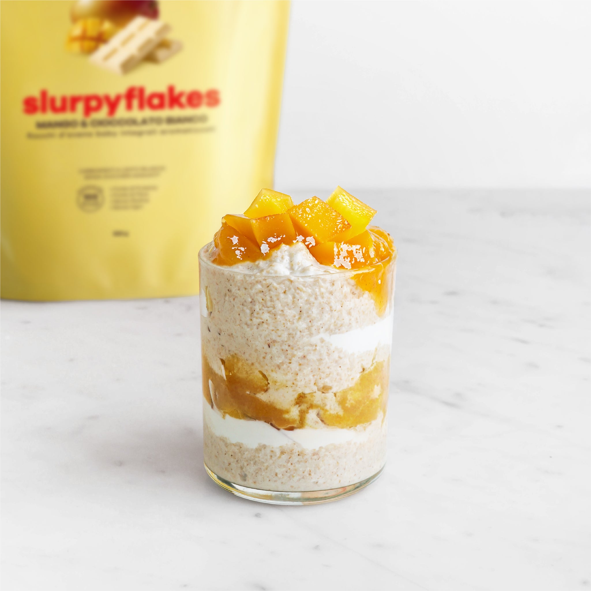 Slurpyflakes Fiocchi d'Avena Mango Cioccolato Bianco